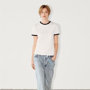 ZARA short sleeve with tulle